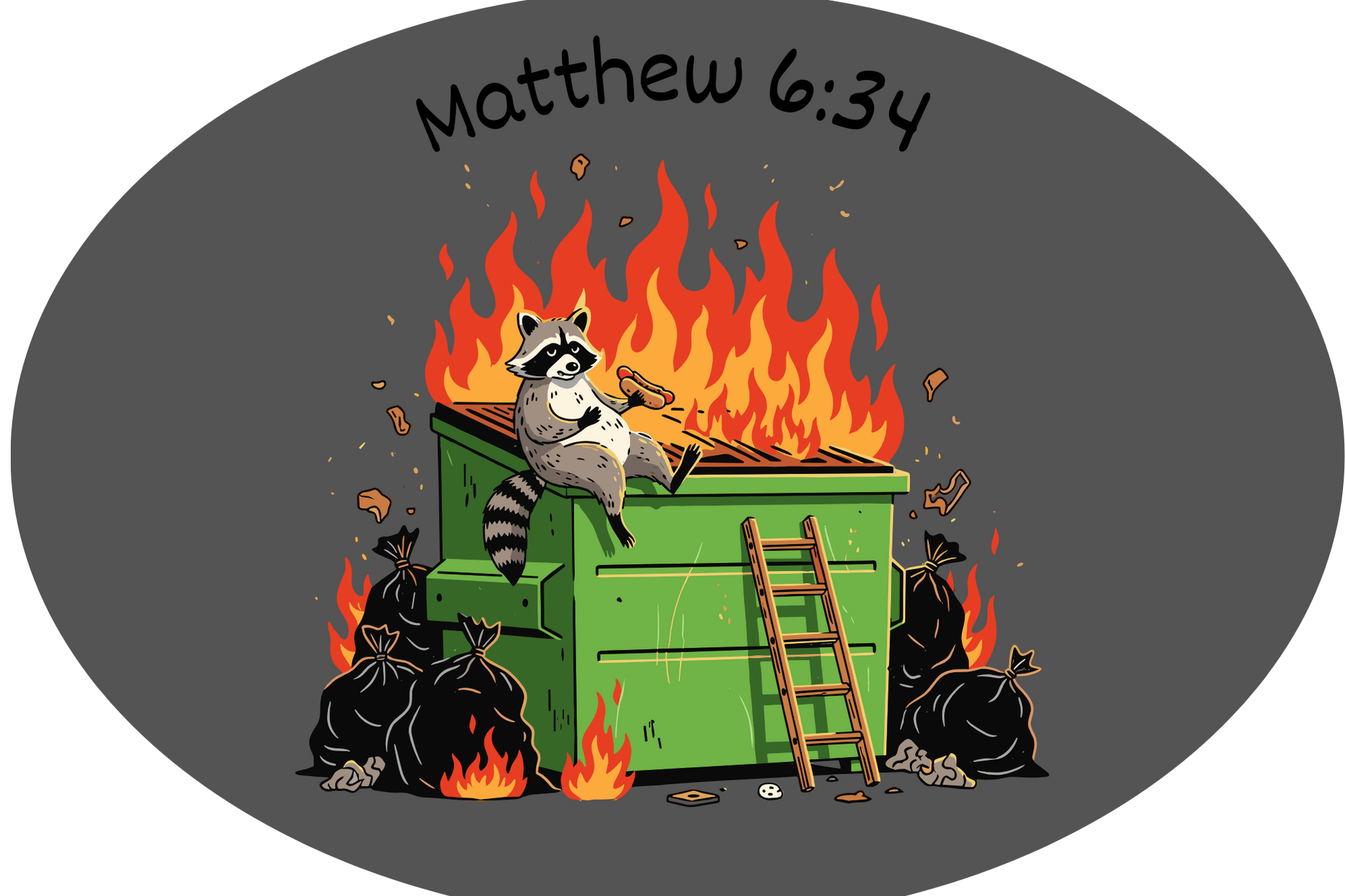 Matthew 6:34 Sticker