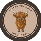 Follow the Word Not the Herd Sticker