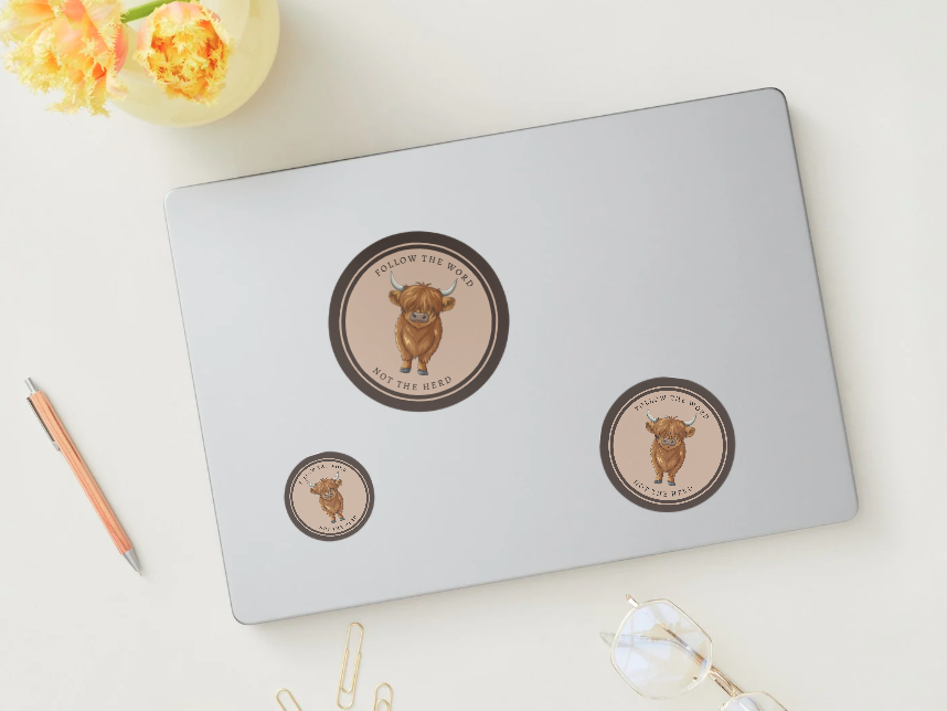 Follow the Word Not the Herd Sticker